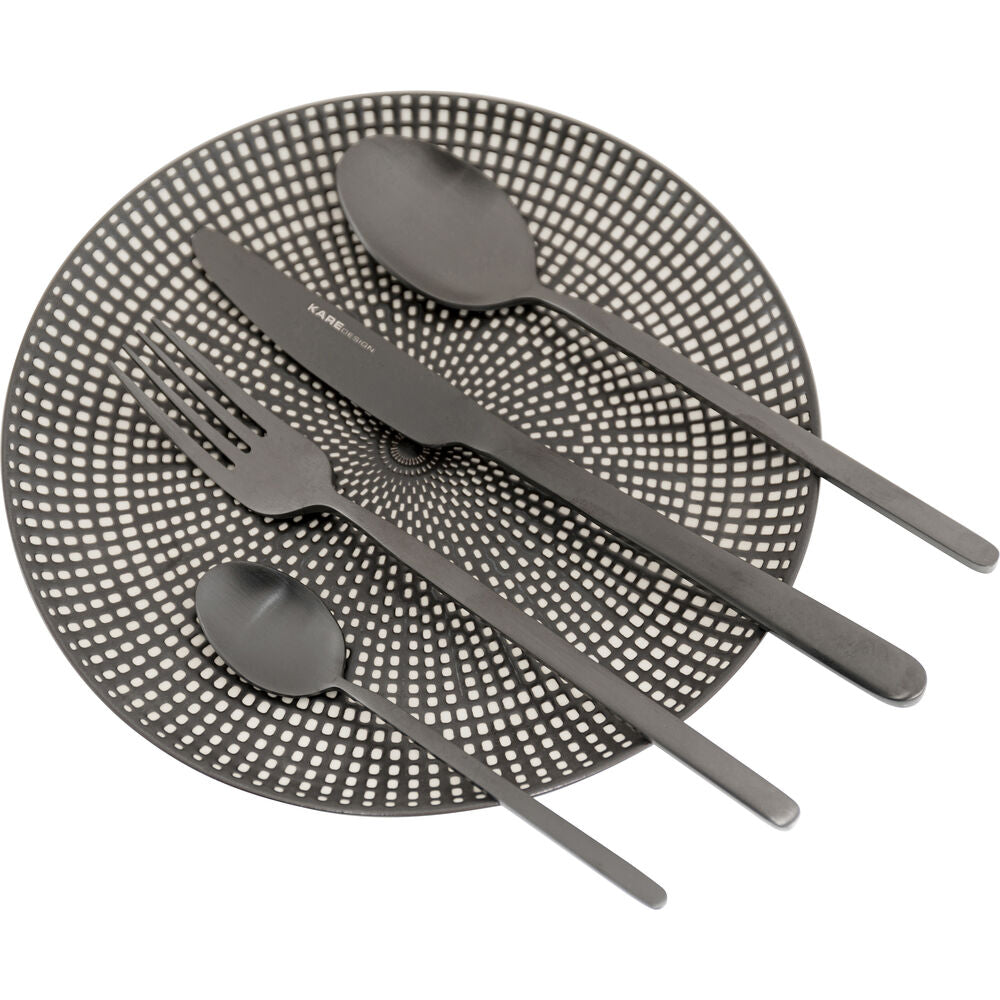 Cutlery Gloria Matt Black (16/part)