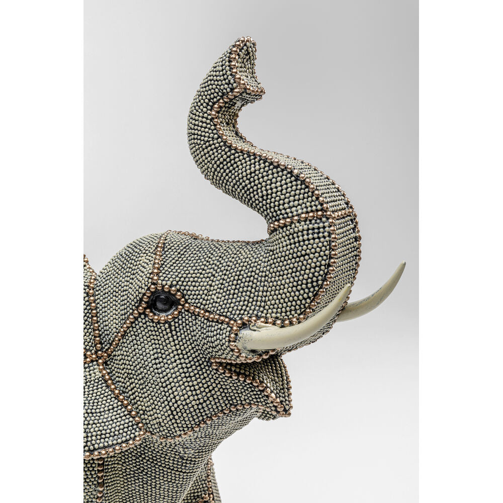 Deco Figurine Walking Elephant Pearls Big