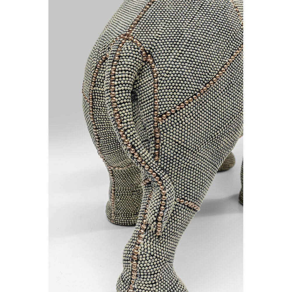 Deco Figurine Walking Elephant Pearls Big