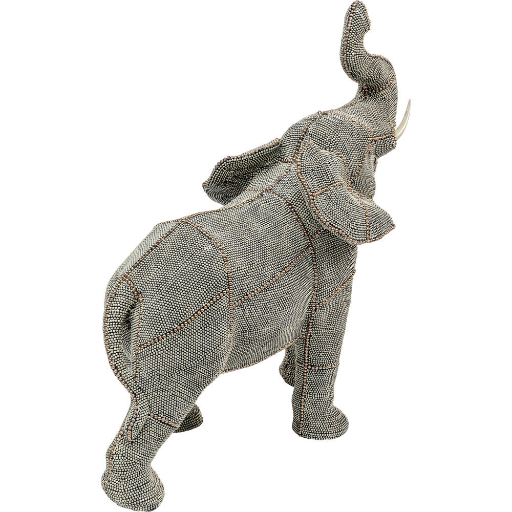 Deco Figurine Walking Elephant Pearls Big