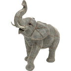 Deco Figurine Walking Elephant Pearls Big