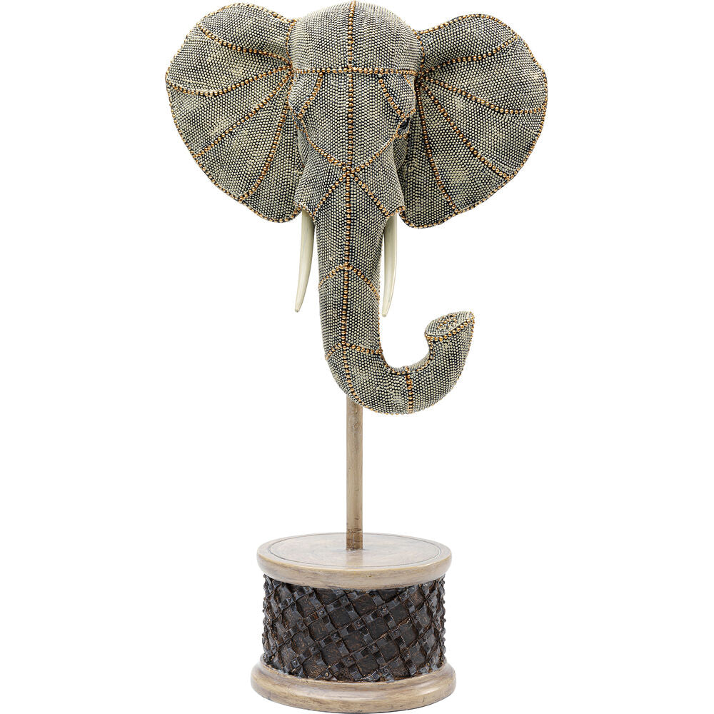Deco Object Elephant Head Pearls 49cm