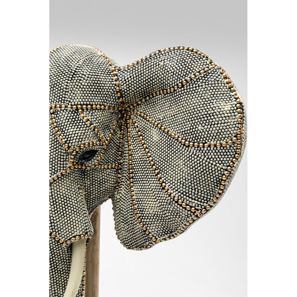 Deco Object Elephant Head Pearls 49cm