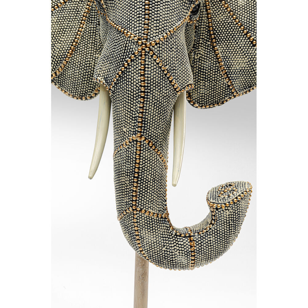 Deco Object Elephant Head Pearls 49cm