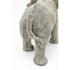 Deco Figurine Walking Elephant Pearls Small