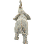 Deco Figurine Walking Elephant Pearls Small