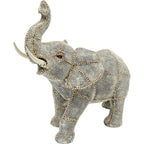Deco Figurine Walking Elephant Pearls Small