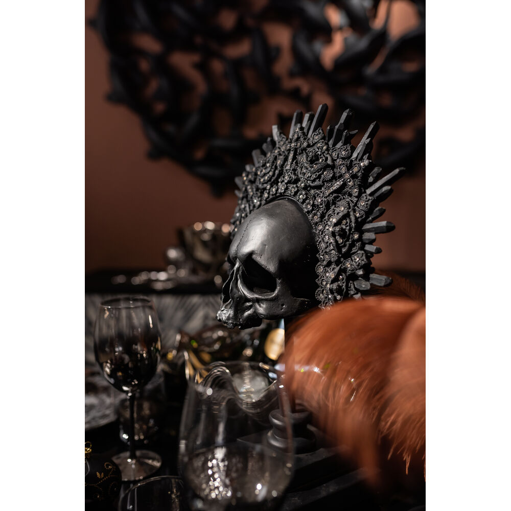 Deco Object King Skull Black 49cm