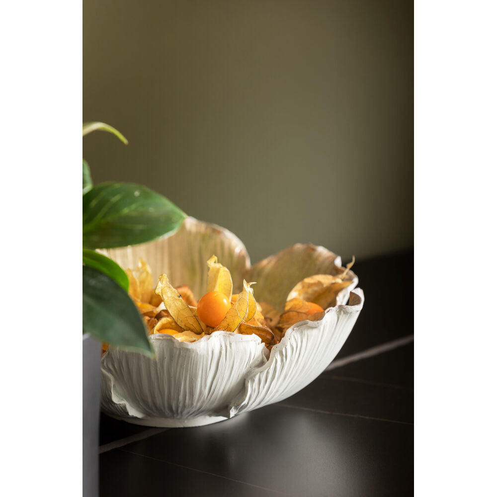 Deco Bowl Flower Bloom Cream Gold Ø20cm