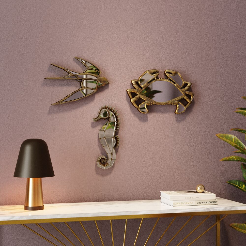 Wall deco Parrot Mirror 37x25cm
