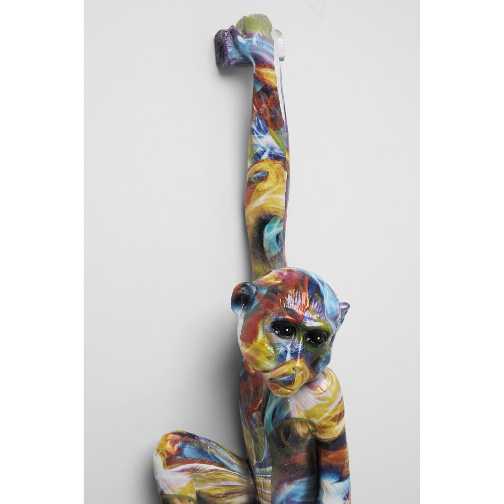 Wall Object Hanging Ape Colorful 17x67cm