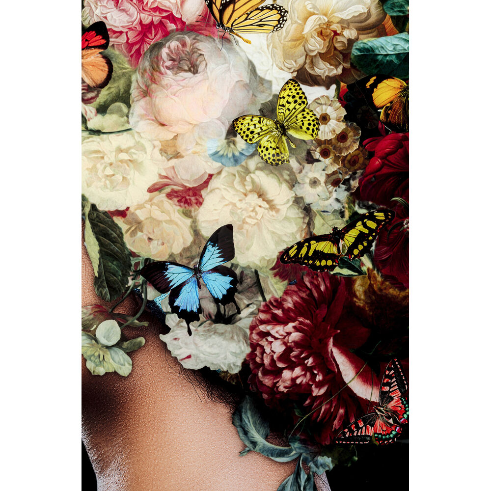 Glass Picture Bunch of Flowers 150x100
