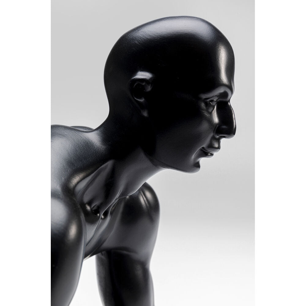 Deco Figurine Runner Black 25cm