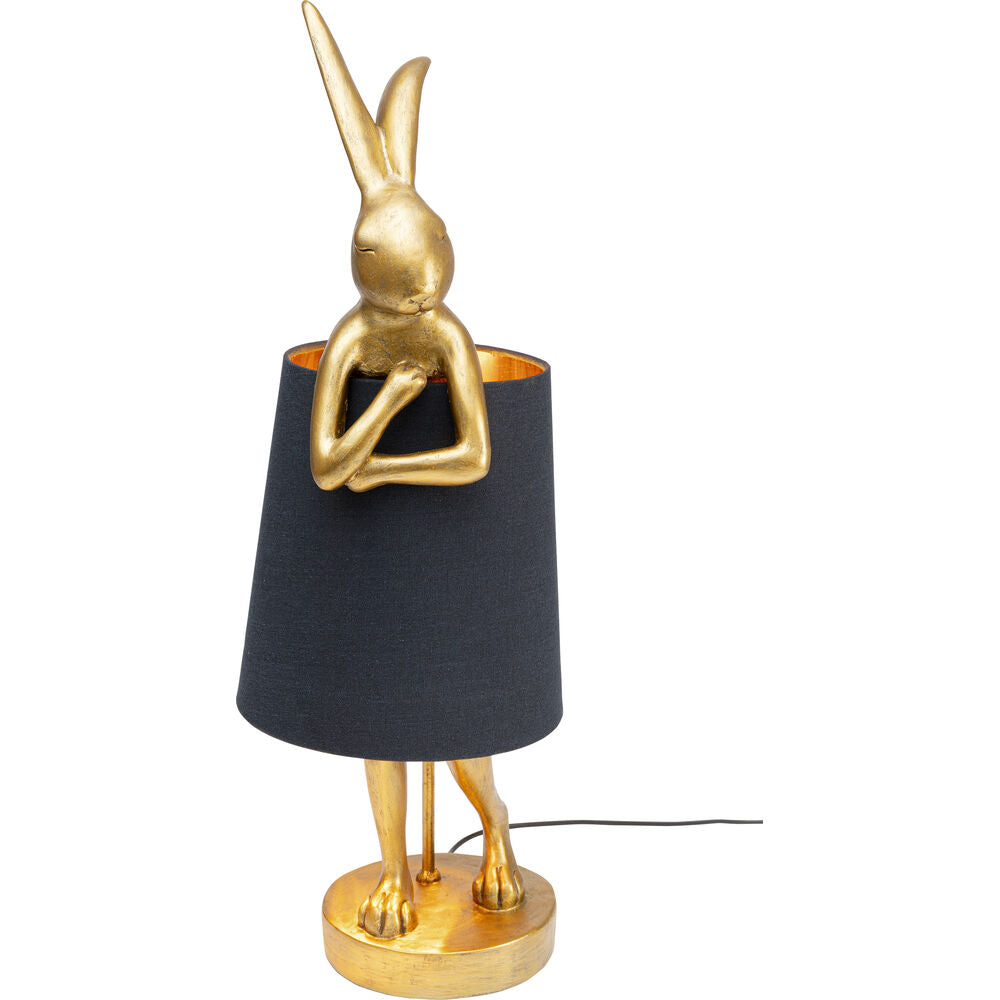 Table Lamp Animal Rabbit Gold/Black 68