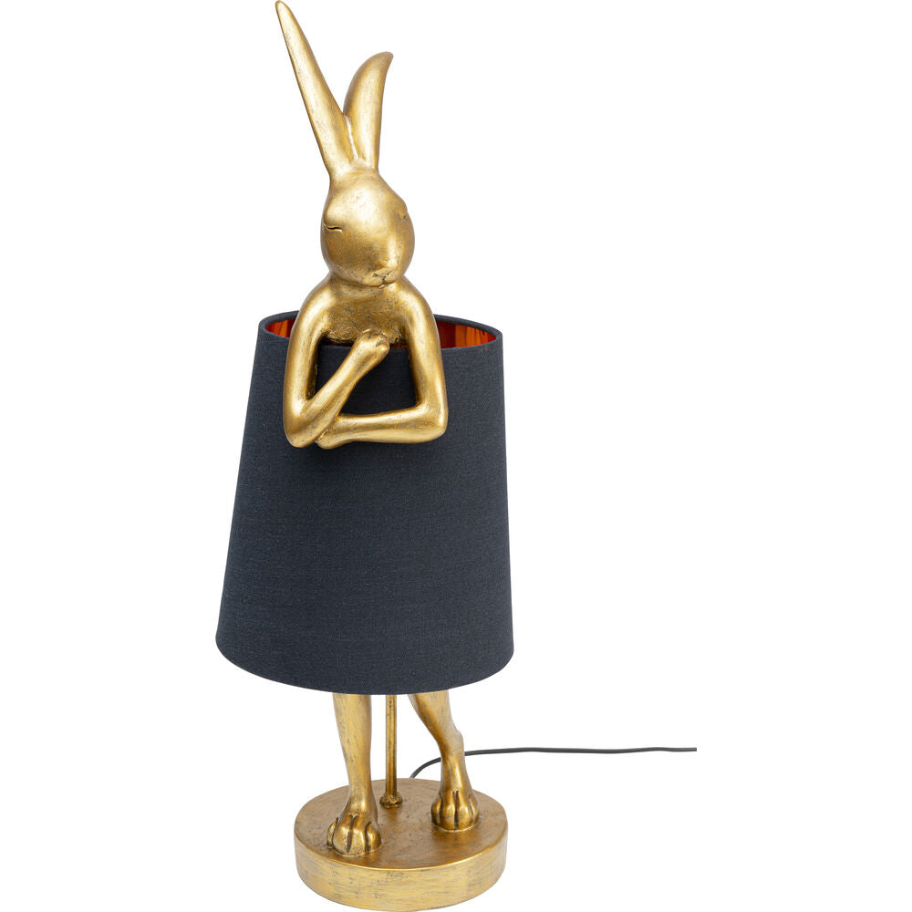 Table Lamp Animal Rabbit Gold/Black 68