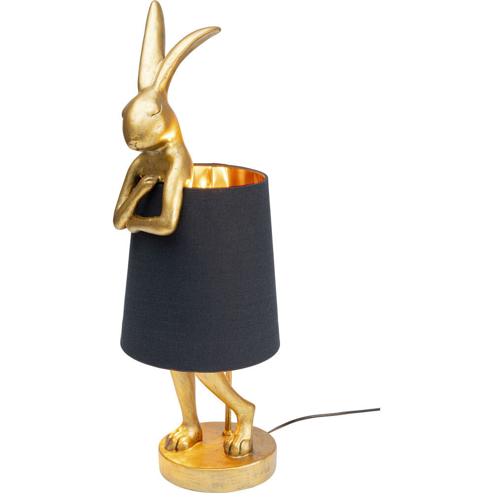 Table Lamp Animal Rabbit Gold/Black 68