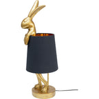 Table Lamp Animal Rabbit Gold/Black 68