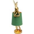 Table Lamp Animal Rabbit Gold/Green 68