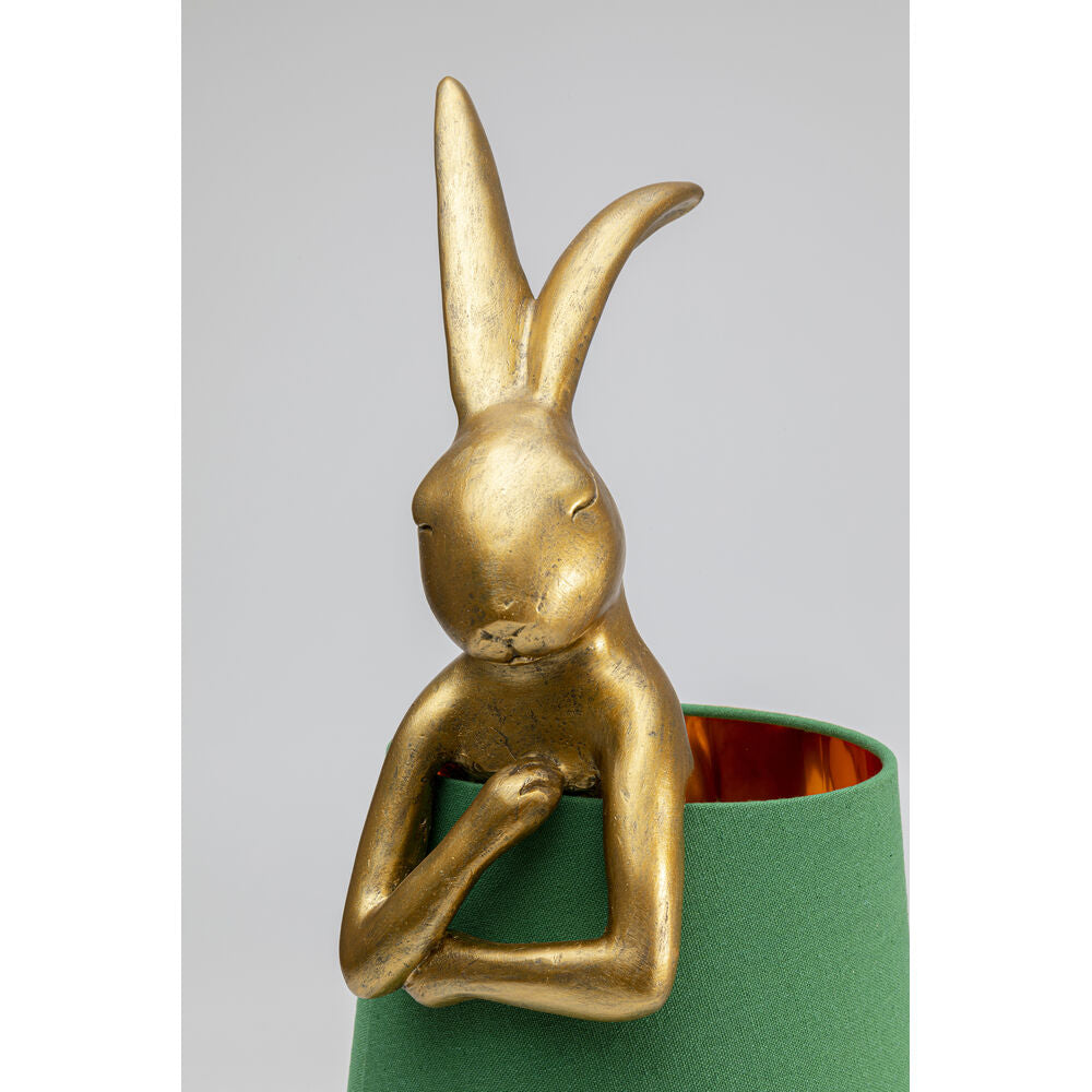Table Lamp Animal Rabbit Gold/Green 68