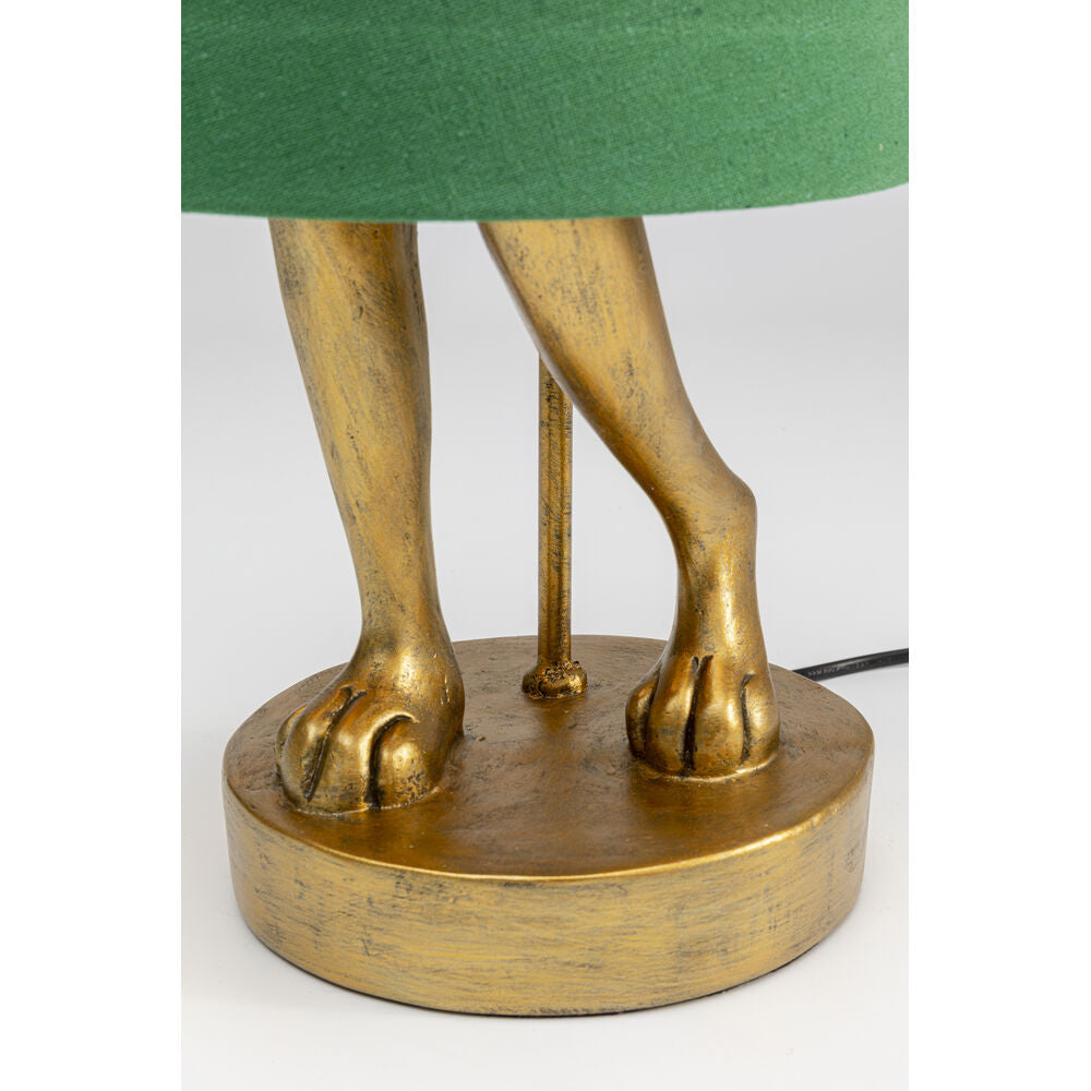 Table Lamp Animal Rabbit Gold/Green 68