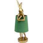 Table Lamp Animal Rabbit Gold/Green 68