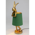 Table Lamp Animal Rabbit Gold/Green 68