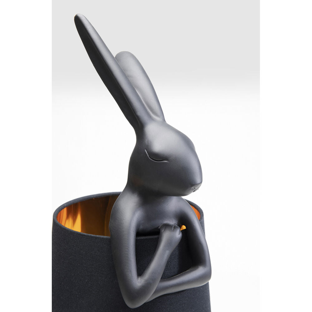 Table Lamp Animal Rabbit Matt Black 68