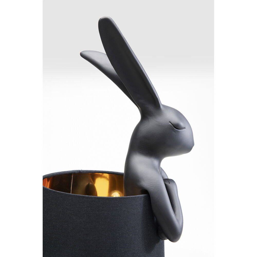 Table Lamp Animal Rabbit Matt Black 68