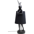 Table Lamp Animal Rabbit Matt Black 68