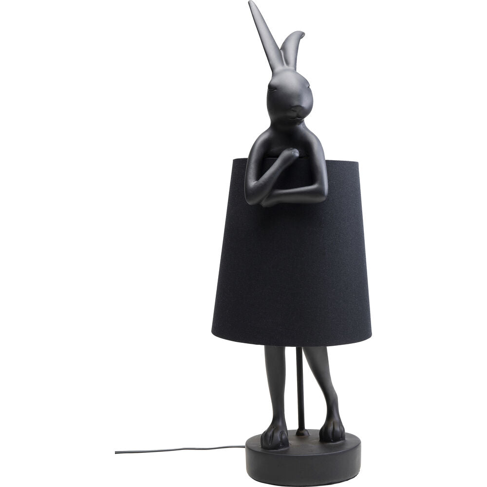 Table Lamp Animal Rabbit Matt Black 68