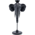 Candle Holder Elephant Head Black 49cm