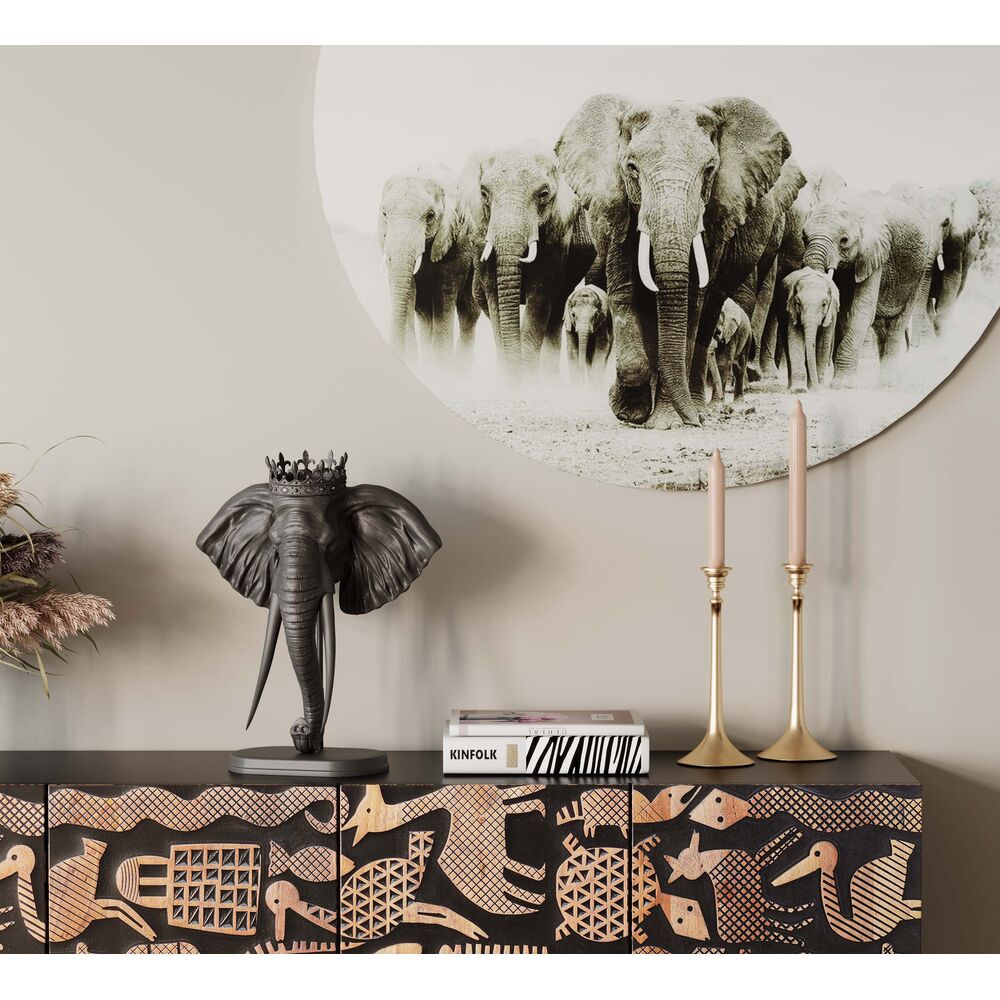 Deco Object Elephant Royal Black