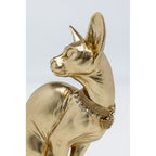 Deco Figurine Sitting Cat Audrey Gold 27cm