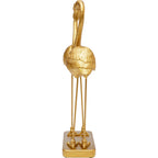 Deco Figurine Flamingo Love Gold 39cm