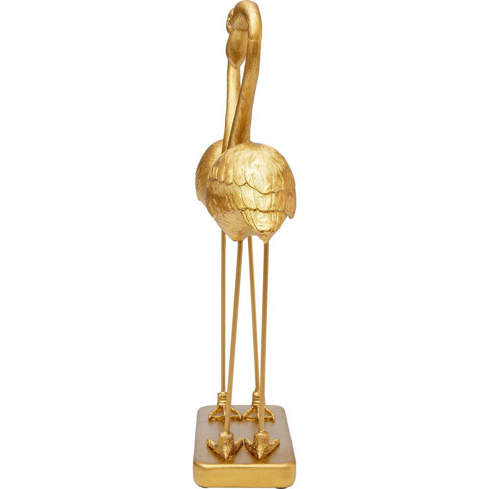 Deco Figurine Flamingo Love Gold 39cm