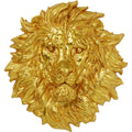 Wall Object Lion Head Gold 90x100cm