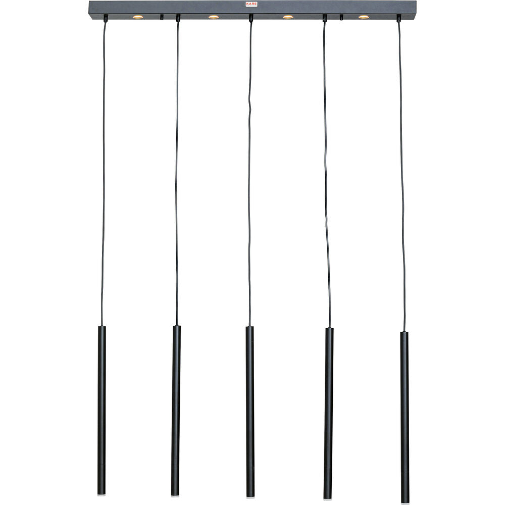 Pendant Lamp Living Vegas Classic Black Matt LED