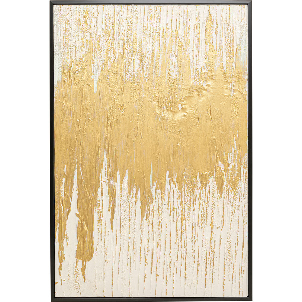 Framed Picture Abstract White 80x120cm