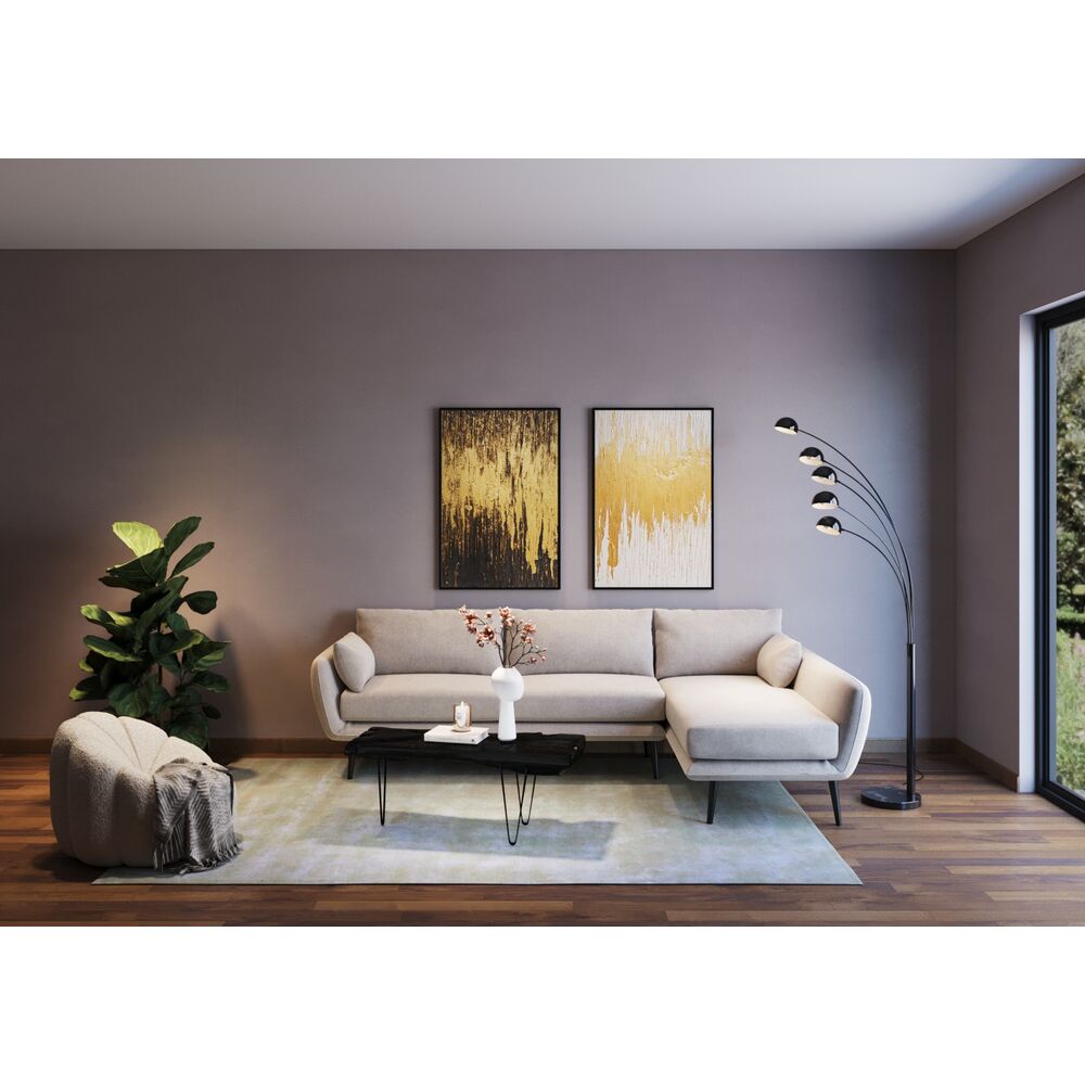 Framed Picture Abstract White 80x120cm