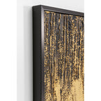 Framed Picture Abstract Black 80x120cm