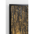 Framed Picture Abstract Black 80x120cm