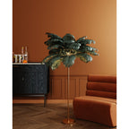 Floor lamp feather palm green 165cm