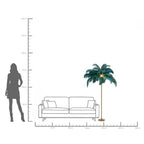 Floor lamp feather palm green 165cm