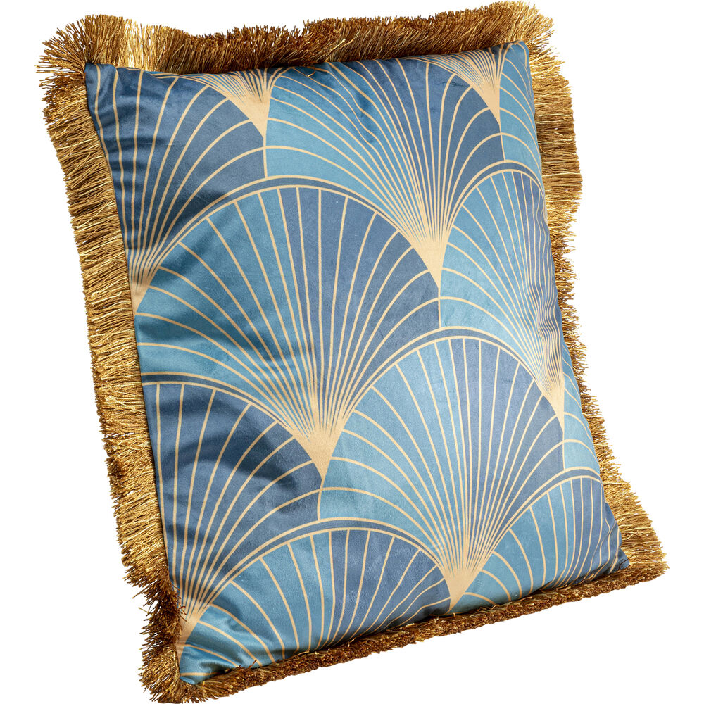 Cushion Leaves Fringe 45x45cm