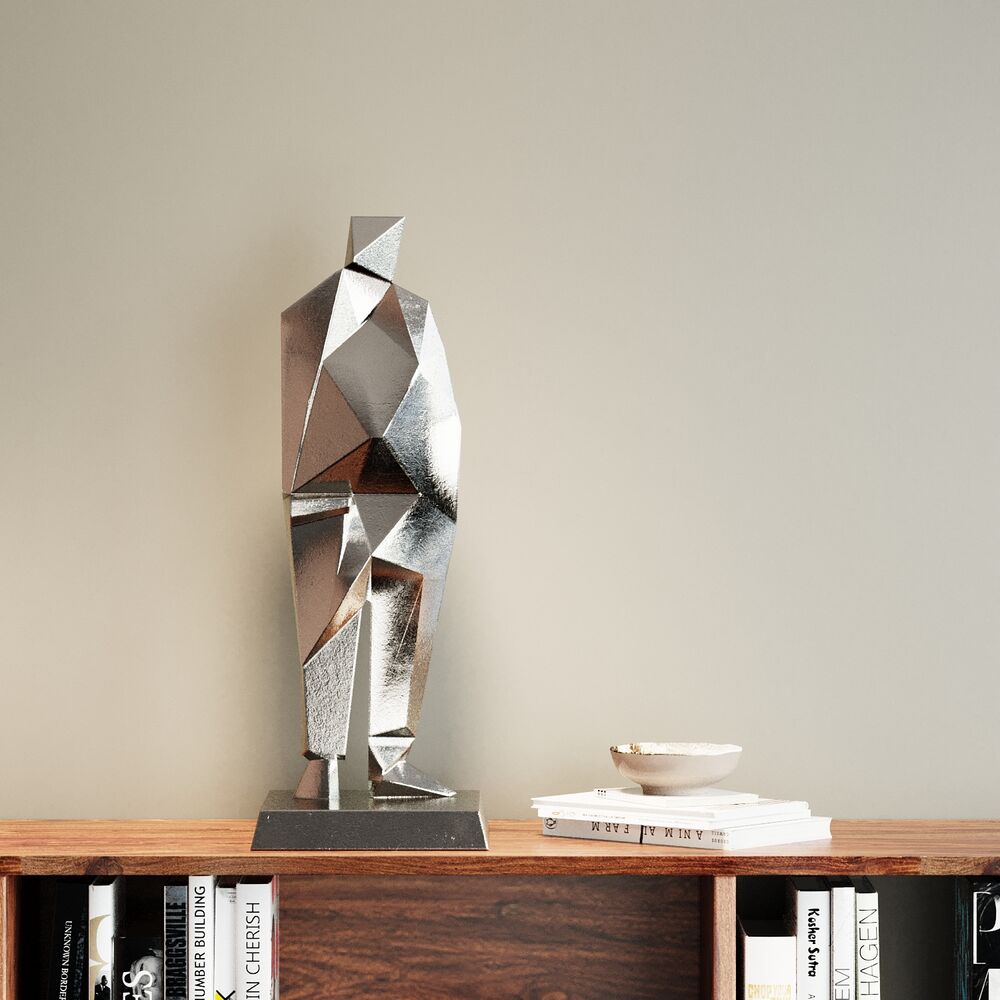 Deco Figurine Standing Man Anthracite 62cm