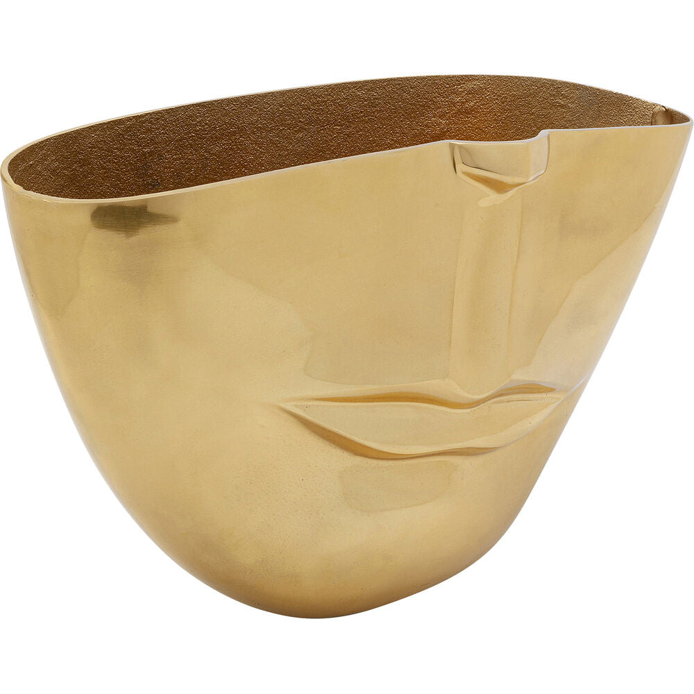 Vase Half Face Gold 46cm