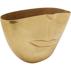 Vase Half Face Gold 46cm