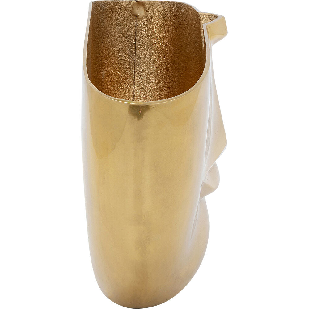 Vase Half Face Gold 46cm