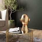Deco Object Abstract Face Gold 28cm