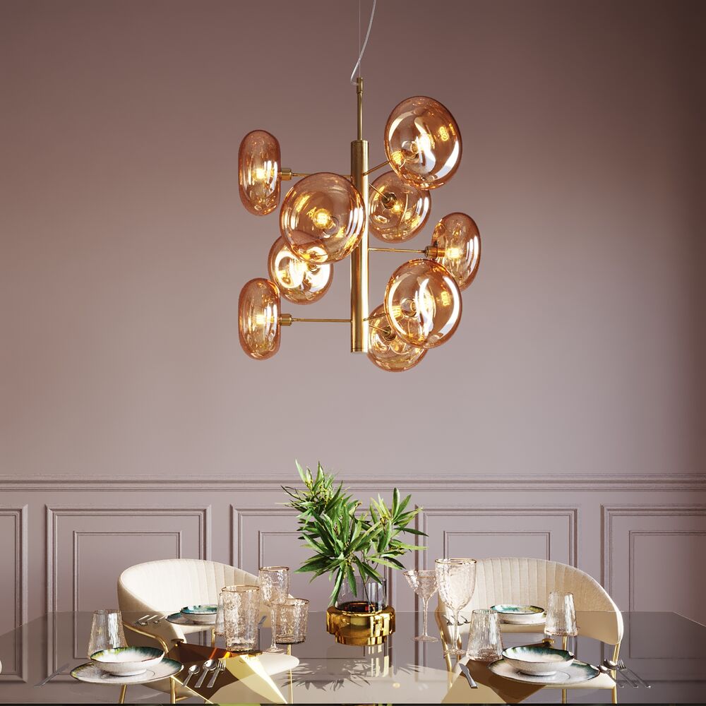Pendant Lamp Headlight Brass